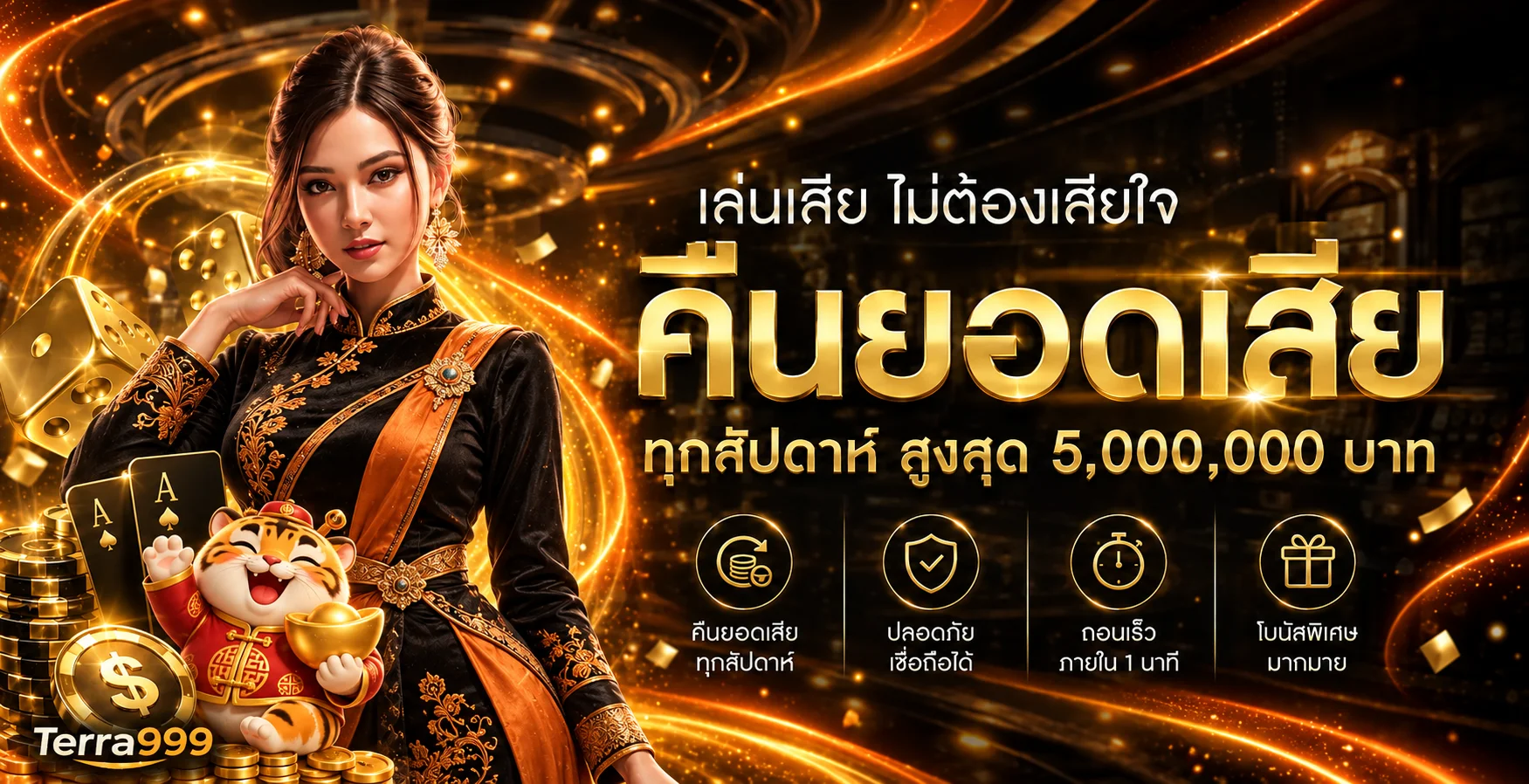 ข้อมูลคืนยอดเสียและบริการ Terra999 โปรโมชั่น